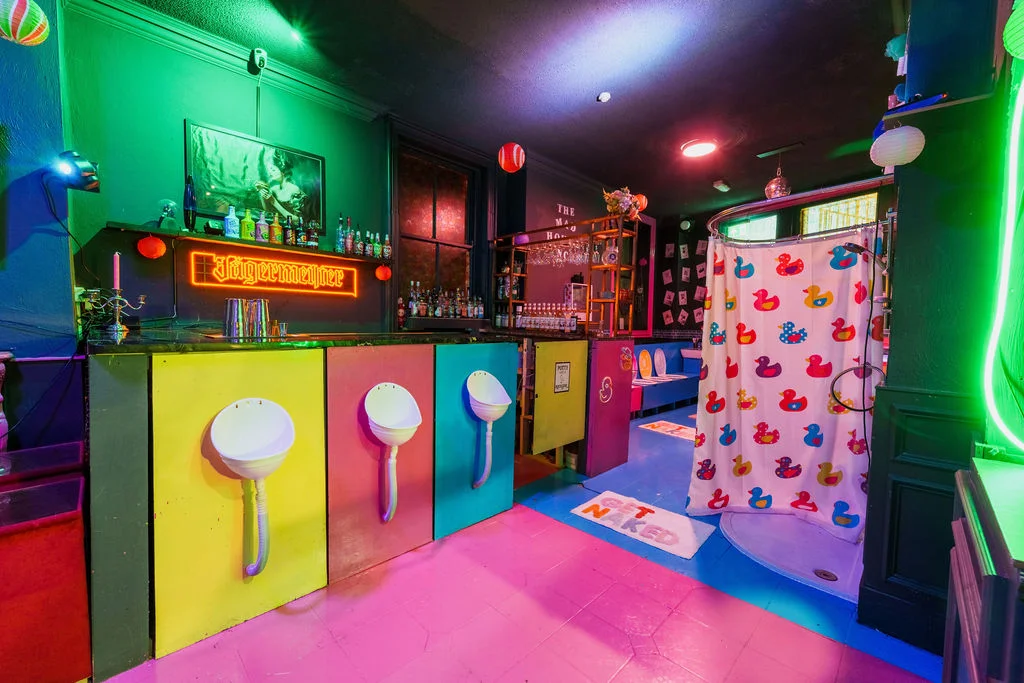 Bar area at The Mad House Pink Lane Newcastle late bar