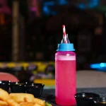 Pink Baby Bottle Cocktail Dipping Sauces Bar Background — The Mad House Dean Street, Newcastle