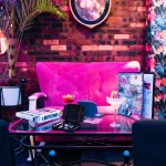 Quirky Bar Interior Pink Sofa — The Mad House Newcastle
