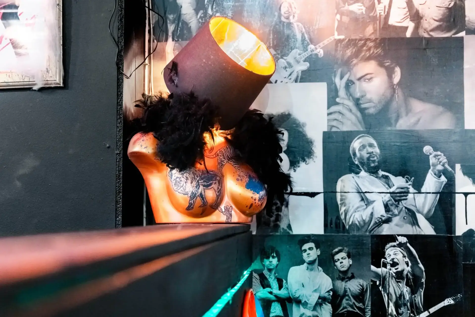Quirky bar decor at The Mad House Pink Lane Newcastle