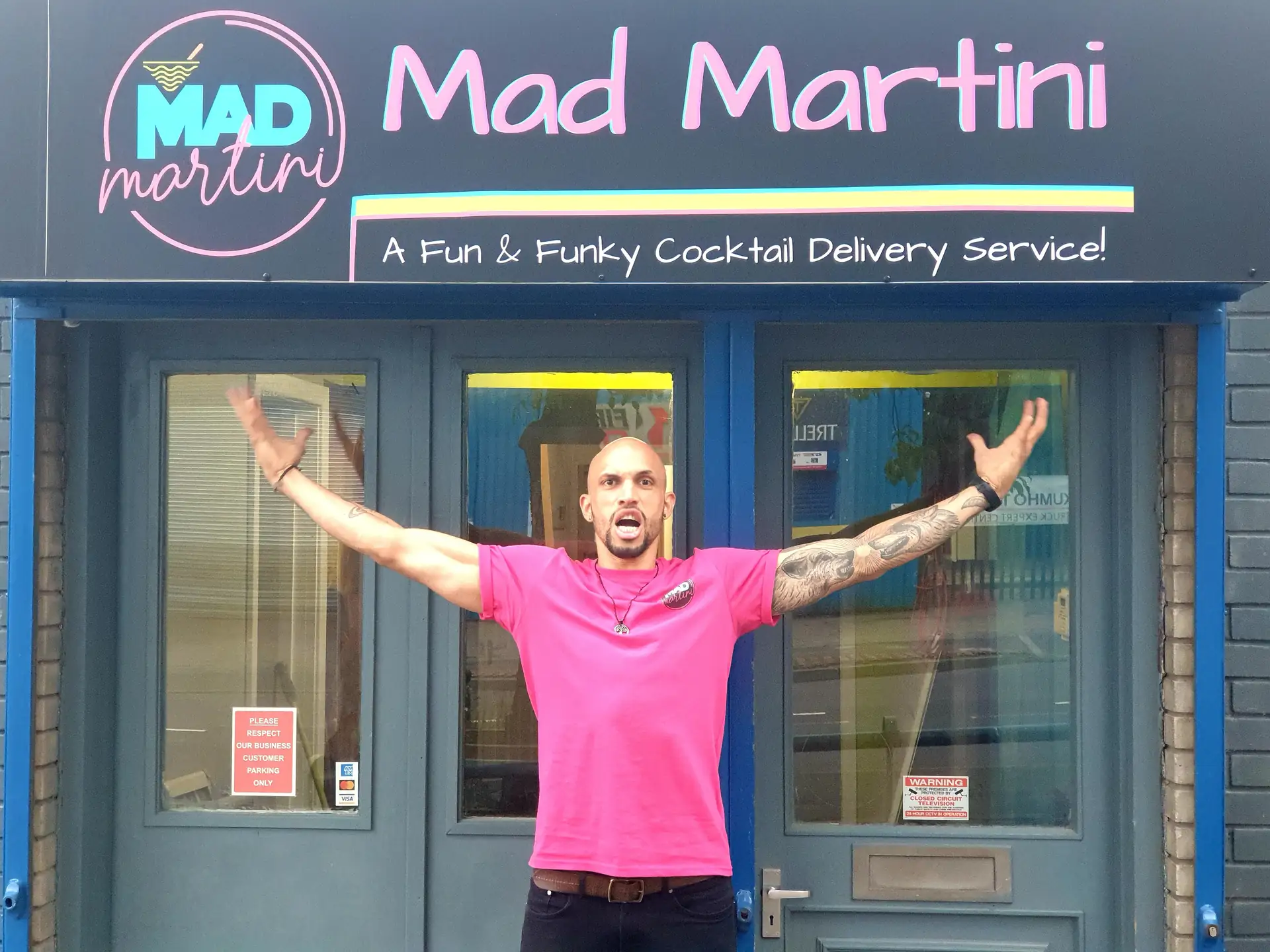 Mad Martini cocktail delivery service founder storefront Newcastle